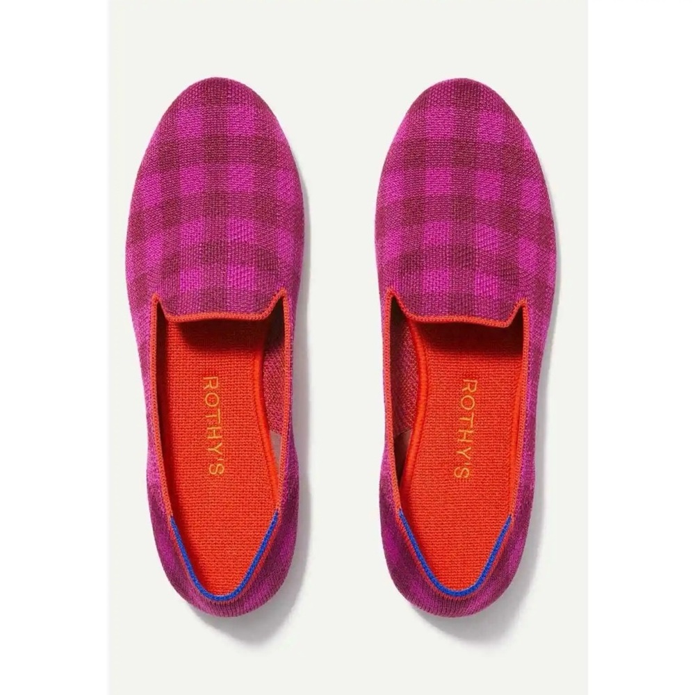 Rothy’s Loafer Cherry Gingham Limited Edition Women’s Size 8.5